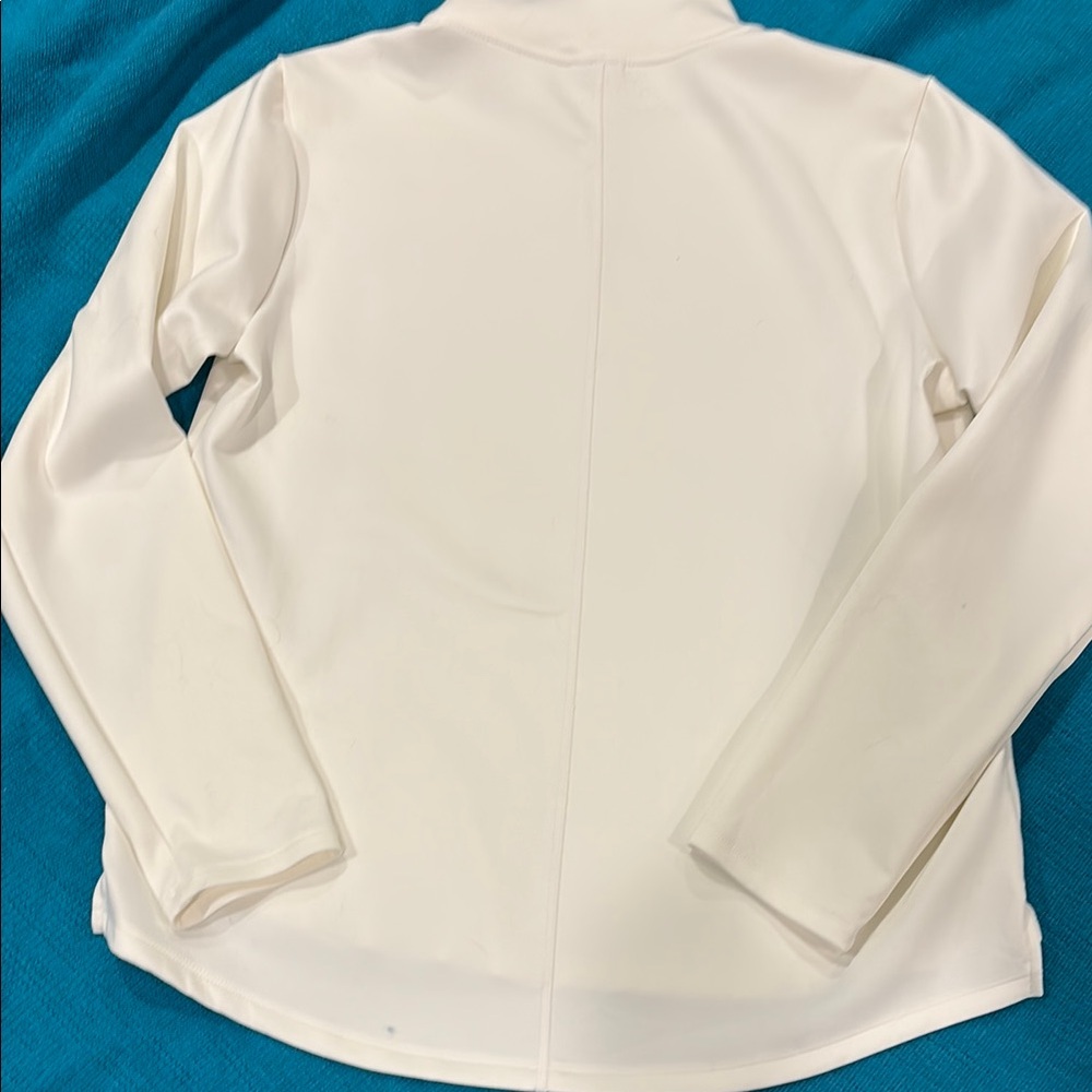Nike Ivory/White Therma-Fit Quarter-Zip Top - Picture 6 of 6